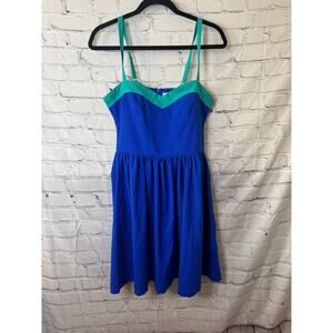 Vintage Havana Summer Dress Zip Up Back, Size Large